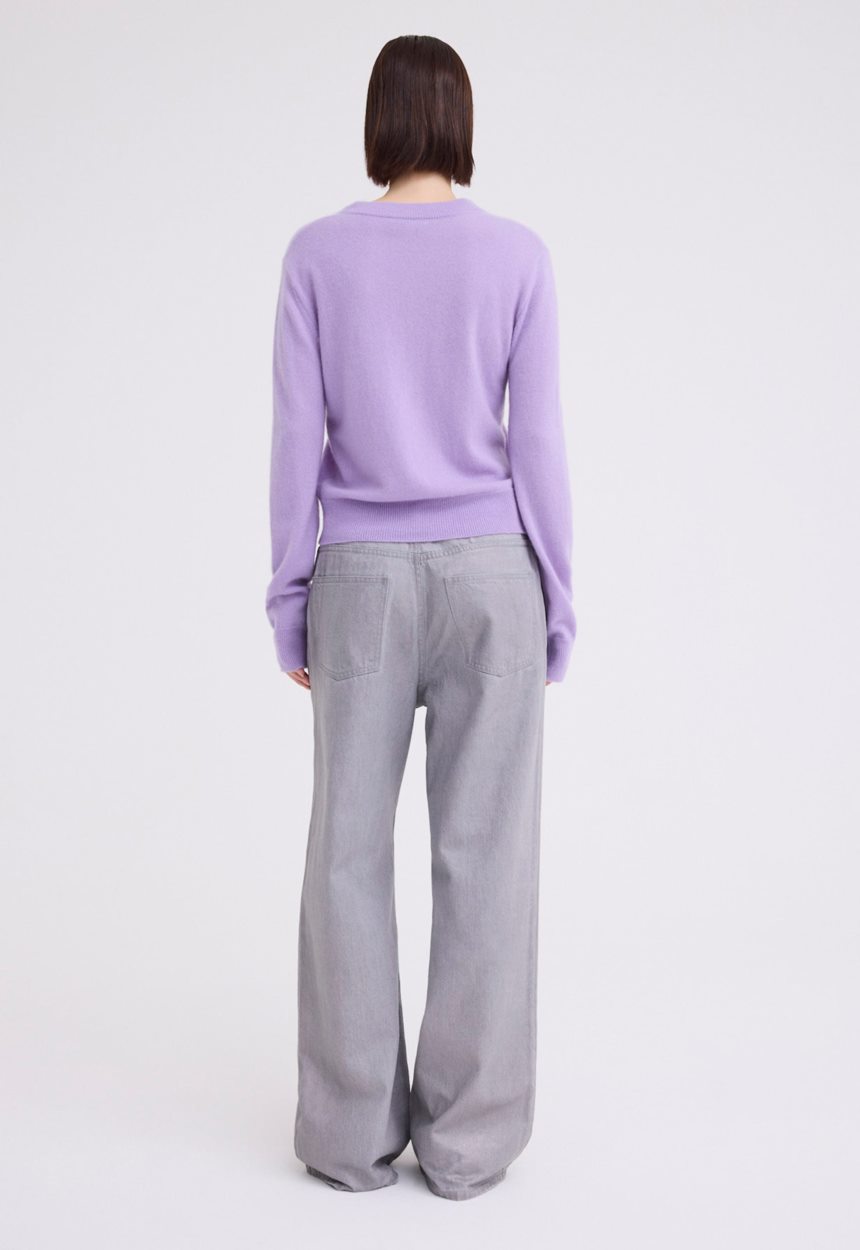 Jac+Jack Peter Cashmere Sweater - Peri Peri Lilac